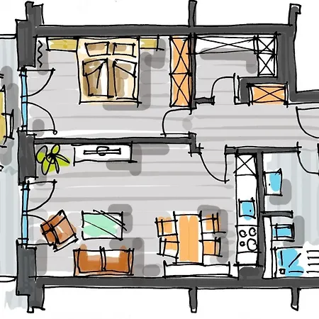 דירה 2-raum-ferienwohnung Ohne Meerblick